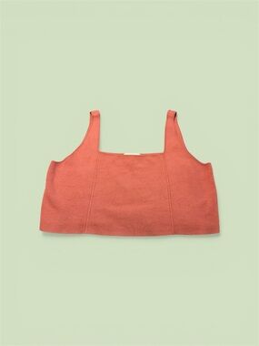 Square Neck ~ Cropped ~ Top ~ Coral / Salmon ~ House of Harlow 1960 ~ Size XL
